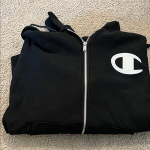 Champion Black Full-Zip Hoodie